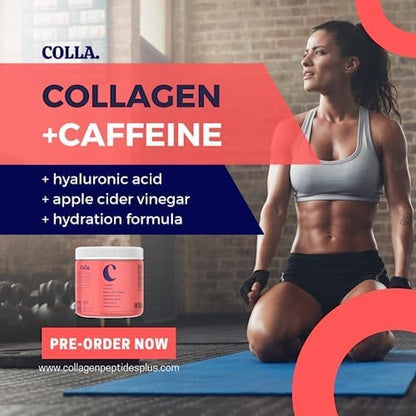 Collagen Peptides Powder with Natural Caffeine 18G Collagen Serving-30 Servings