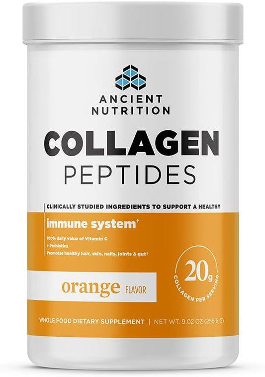 Ancient Nutrition Collagen Peptides, Vitamin C 12 Servings, 20g Collagen