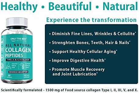 Only The Best Multi Collagen Peptides Capsules 5X Absorption
