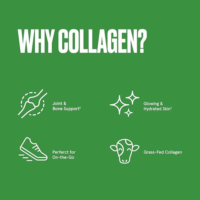Bulletproof Unflavored Collagen Peptides Powder Packets, 15, Grass-Fed