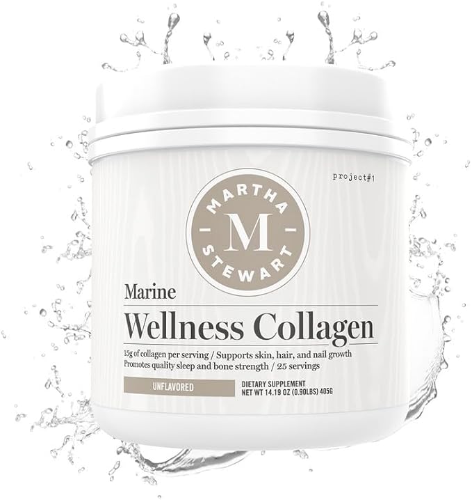 Project #1 Martha Stewart Collagen Peptides Powder 15g Protein 25 Servings
