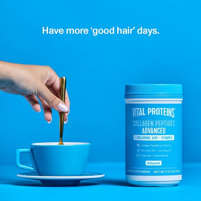 Vital Proteins Collagen Peptides with Hyaluronic 9.33oz Bundle, 20g per 9.33oz Canister 2