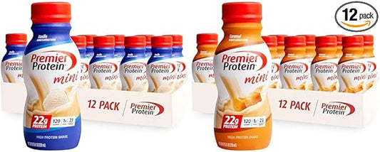 Premier Protein Shake MINIs Vanilla & 22g Protein, 120 Calories, 1g Sugar, 8.75fl oz, 12