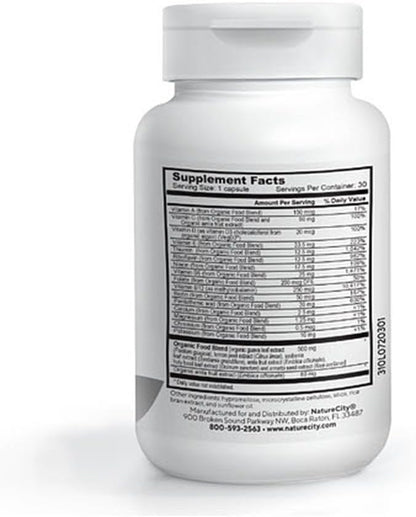 TrueMulti Plant Based Daily Adult Multivitamins (30 Veggie Capsules) One a Day Vitamins - Daily Vitamin for Men and Women - Soy Free, Non-GMO, Gluten Free