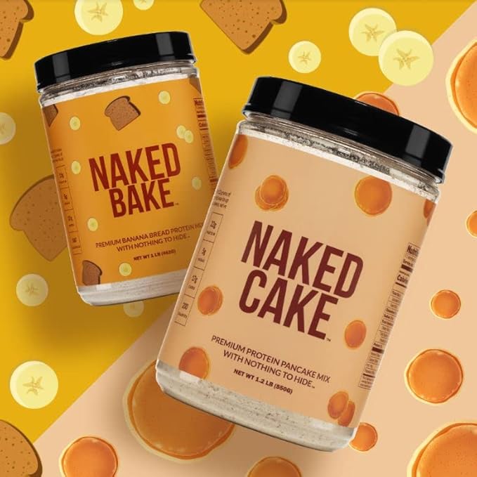 Naked Bake - Banana Bread Mix, Multi Purpose Protein Powder For Baking, Shakes, Pancakes, 15G Protein - Gluten Free, Non-Gmo, No Soy, No Artificial Sweeteners, Flavors Or Colors - 1 Lb