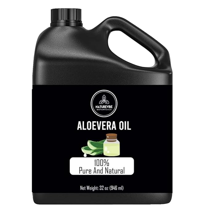 Naturevibe Botanicals Aloevera Oil 32 Ounces 100% Pure