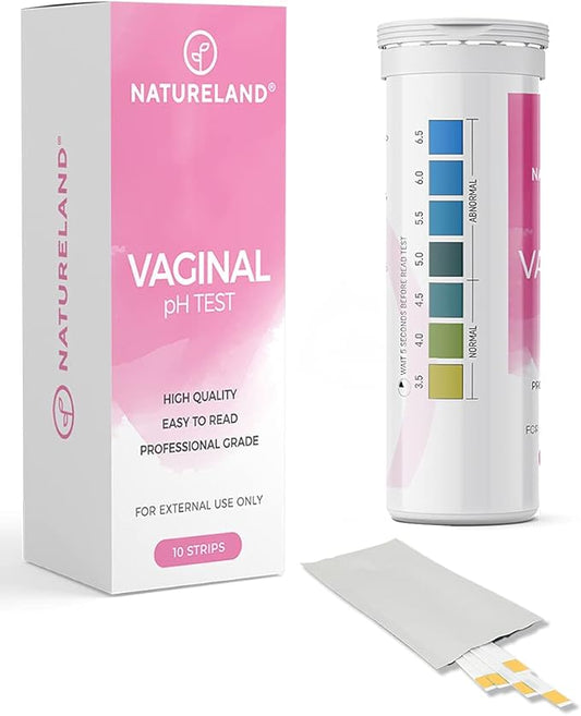 Natureland Vaginal Health pH Test Strips, (10 Strips)