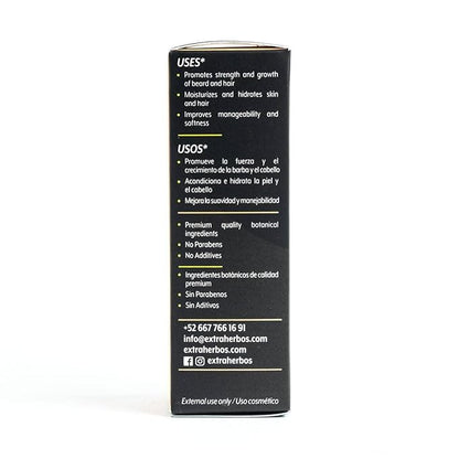 Beard and Skin Oil 30ml - 100% Natural and Organic with MCT Coconut, Bergamot, Vitamin E - Stimulates Growth, Deep Hydration, Softens and Strengthens - Cedar Scent