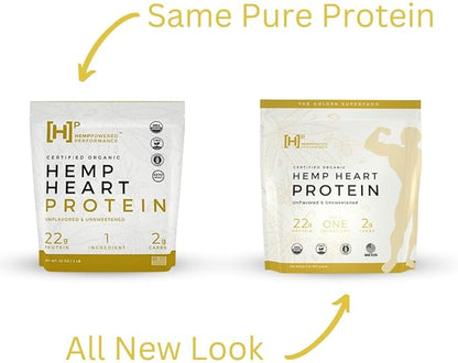 Performance Organic Hemp Heart Protein Powder, 2Ibs