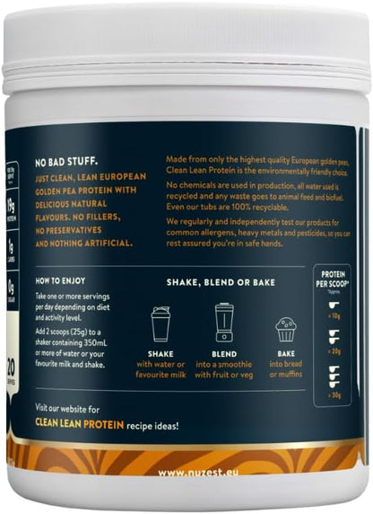 Nuzest - Pea Protein Powder - 20 Servings, 1.1 lb