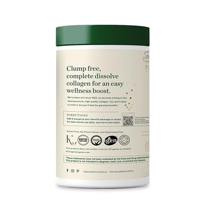 Great Lakes Wellness Collagen Peptides Powder 10 oz