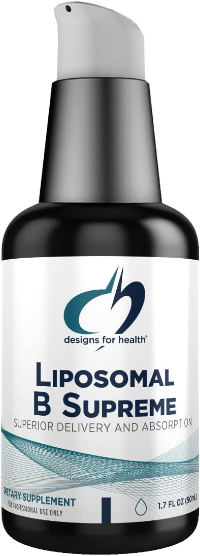 Designs for Health Liposomal B Supreme B12, B6, B6, Biotin, (50 Servings 1.7oz)