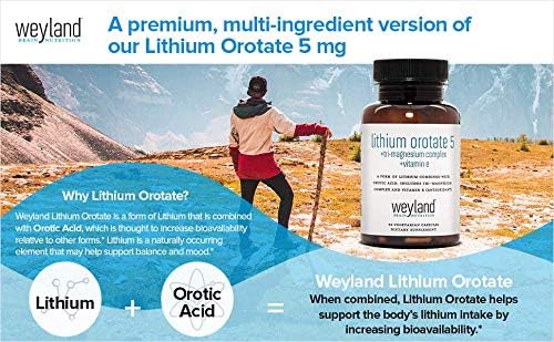 Lithium Orotate 5mg + Tri-Magnesium Threonate, 60 Vegetarian