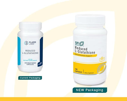 Klaire Labs Reduced L-Glutathione 150 Milligrams (100 Capsules)