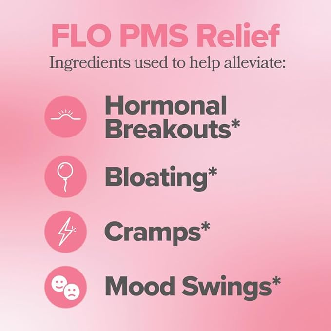 O Positiv FLO PMS Vitamins 30 Servings 2) - B6, &