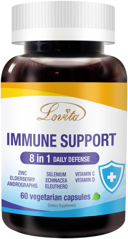 Lovita Immune Support 8 in 1, 60 Vegetarian