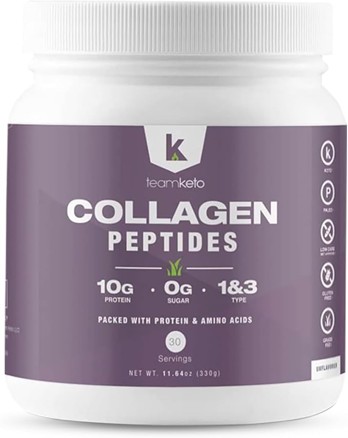 Collagen peptides powder- Naturally flavored 1 and 3 Grass-Fed 397g- 30 30 servings-