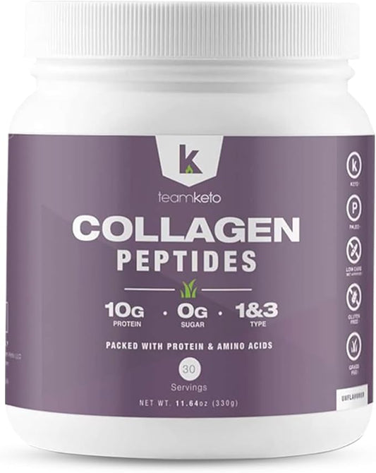 Collagen peptides powder- Naturally flavored 1 and 3 Grass-Fed 397g- 30 30 servings-