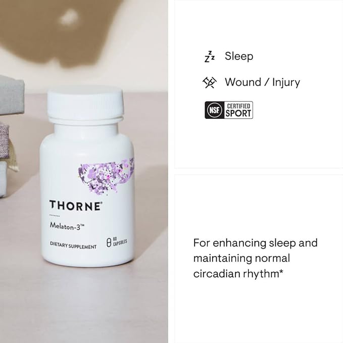 THORNE Melaton-3-3mg Melatonin 60 Capsule