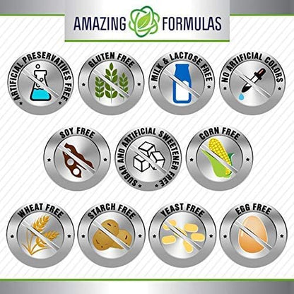 Amazing Formulas Advanced Collagen Supplement 1600 Mg 180 Capsules
