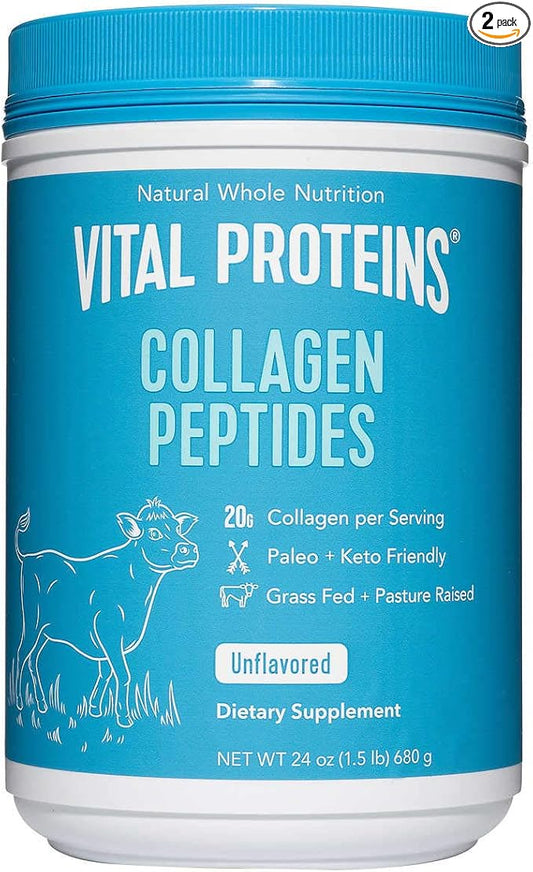 Vital Proteins Collagen Peptides Grass Fed 24 oz 2 Pack