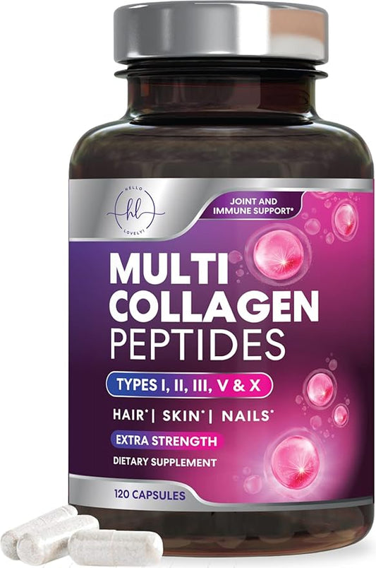 Collagen Peptides for Women & Men, 120 Capsules