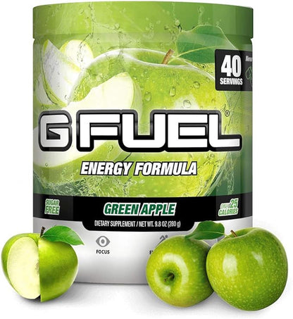 G Fuel Watermelon Energy Powder, Sugar Free, Clean Caffeine Focus Supplement, Water Mix, Focus Amino, Vitamin + Antioxidants Blend, 9.8 oz (40 Servings)