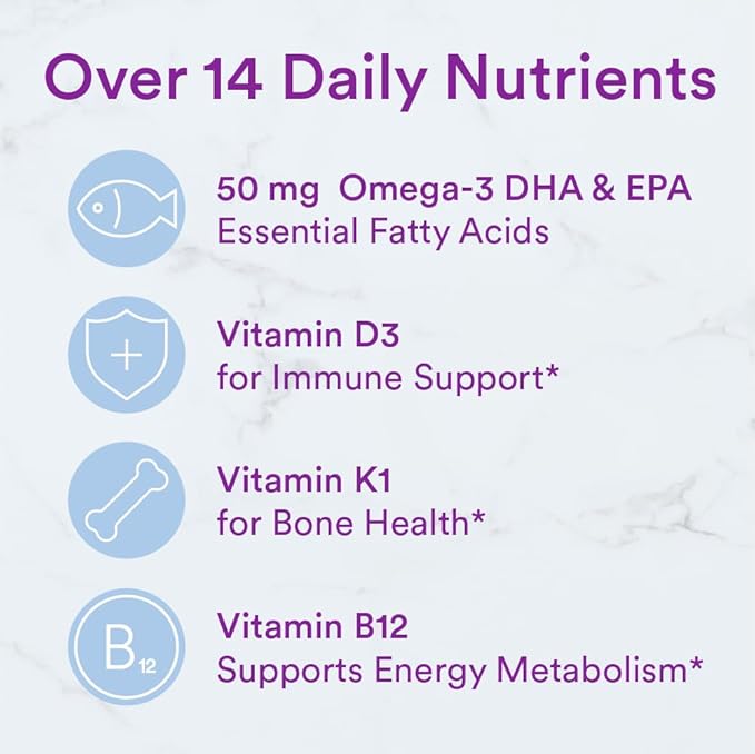 SmartyPants Toddler Multivitamin Gummies: Omega3 Fish D3, C, B12, B6, B6, Vitamin 70 Count (23Day Supply)