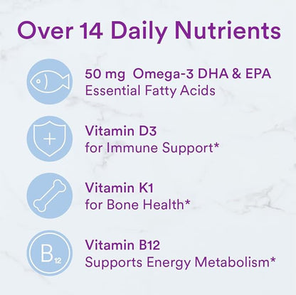 SmartyPants Toddler Multivitamin Gummies: Omega3 Fish D3, C, B12, B6, B6, Vitamin 70 Count (23Day Supply)