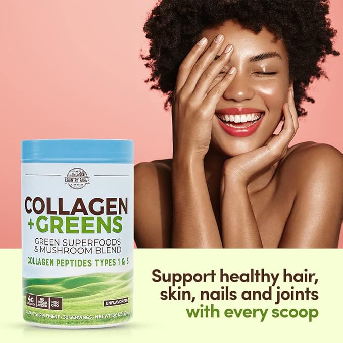 COUNTRY FARMS Collagen Peptides Powder 10.6 Oz 30 Servings