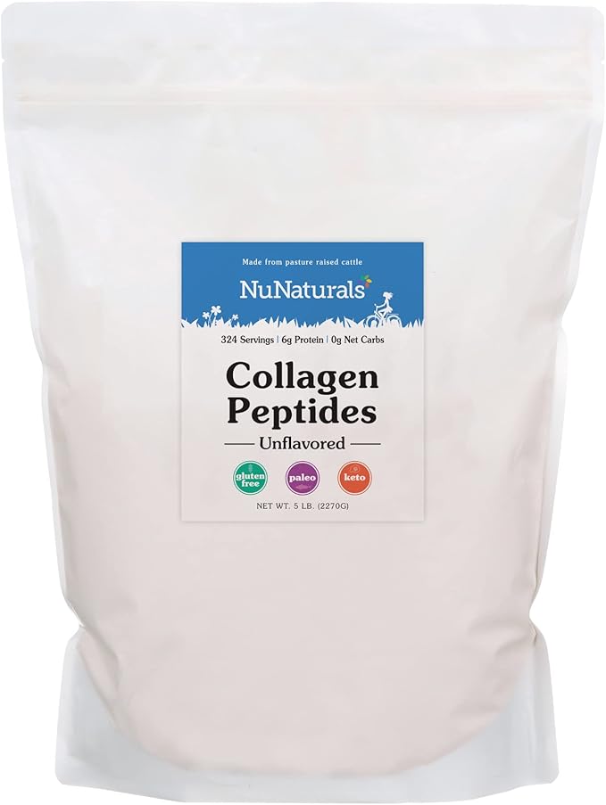 Nunaturals Collagen Peptides Powder (Type I, 5 lbs