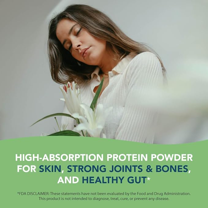 AMANDEAN Collagen Peptides Powder 1kg. Grass-Fed, 1 & 3. Agglomerated, 18 Amino