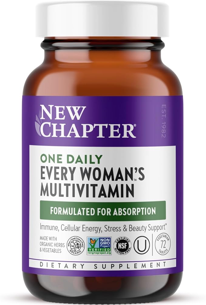 New Chapter Women's Multivitamin for Immune, 20+ Nutrients 72 Count