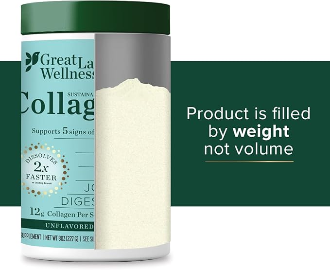 Great Lakes Wellness Sustainable Marine Collagen 8 oz