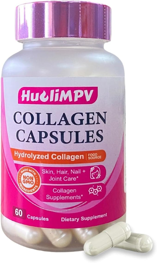 Premium Collagen, Hydrolyzed Collagen Peptides Capsules