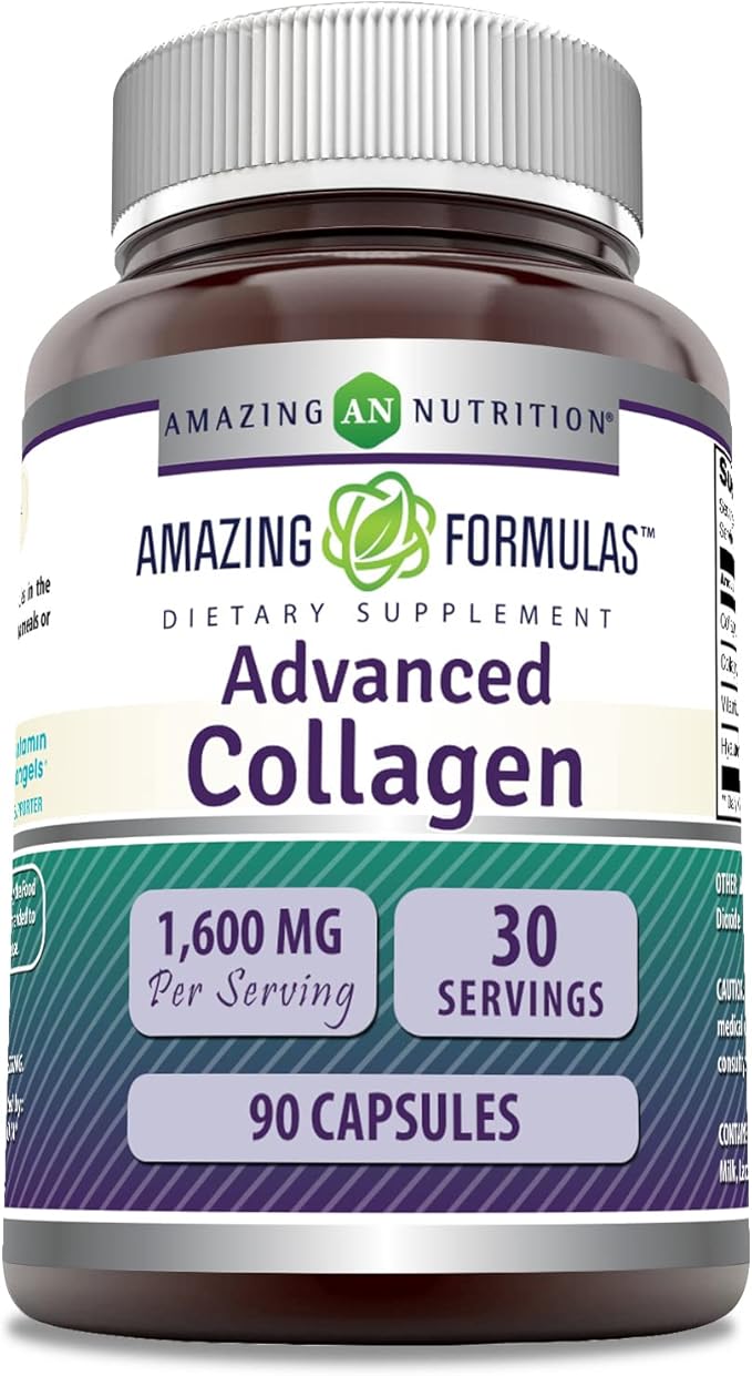 Amazing Formulas Advanced Collagen Supplement 1600 Mg 90 Capsules