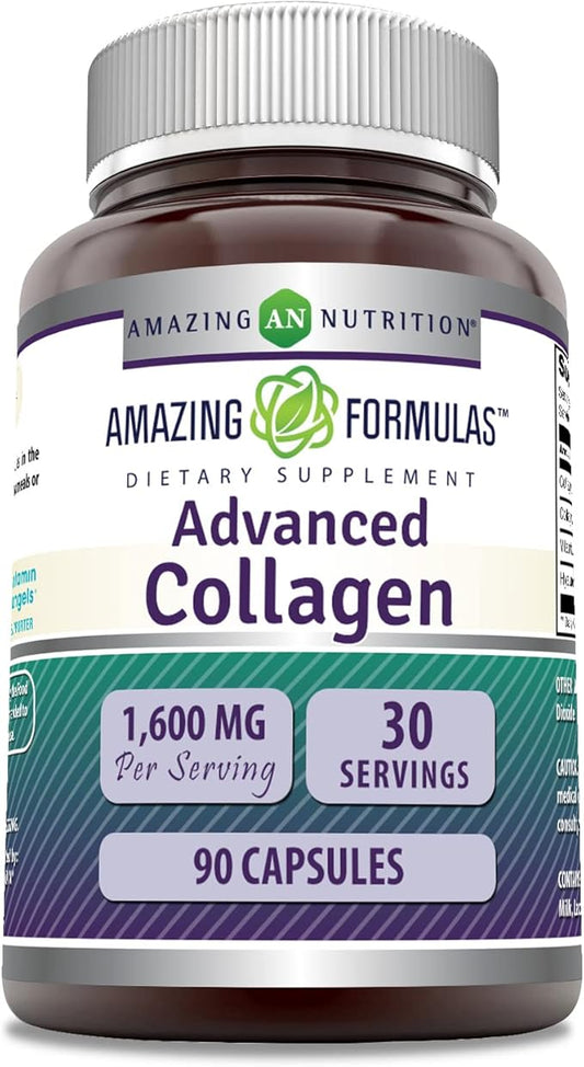 Amazing Formulas Advanced Collagen Supplement 1600 Mg 90 Capsules