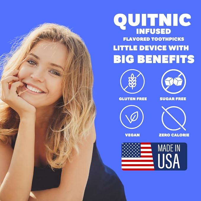 Quit-NIC Infused Flavored Toothpicks to Help 20 Count 5)