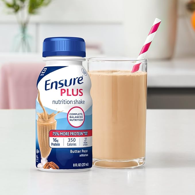 Ensure Plus Butter Pecan Nutrition Shake, 24 Pack