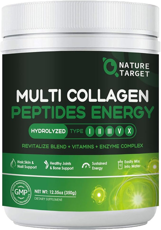 NATURE TARGET Multi-Collagen-Peptides-Powder 35 Servings