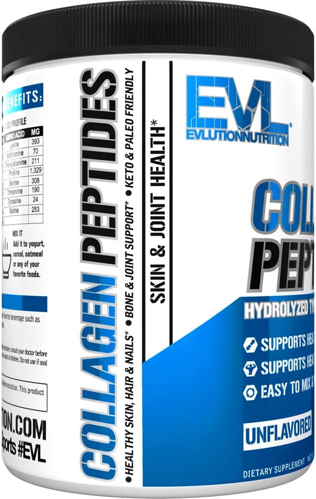 Evlution Nutrition Collagen Peptides Powder, Premium (30 Servings)