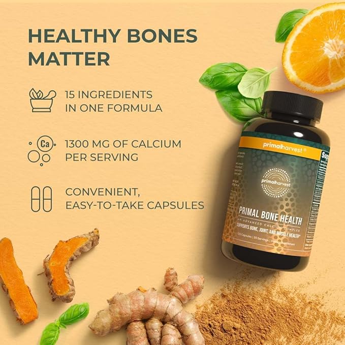 Primal Harvest Primal Bone Health Calcium (120 Capsules)