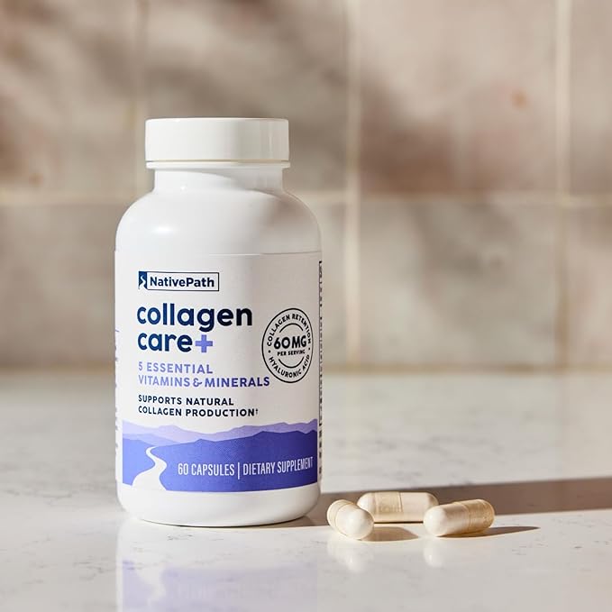 NativePath Collagen Care+, 5 Vitamin Blend 60 Capsules