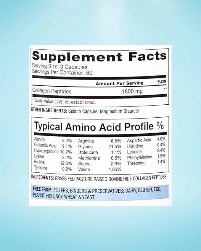 Collagen Peptides Capsules (180 Capsules)