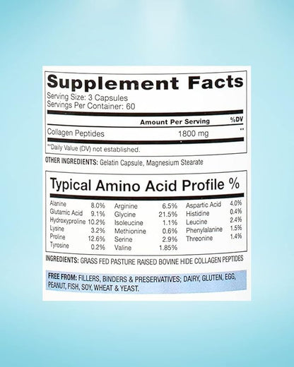 Collagen Peptides Capsules (180 Capsules)