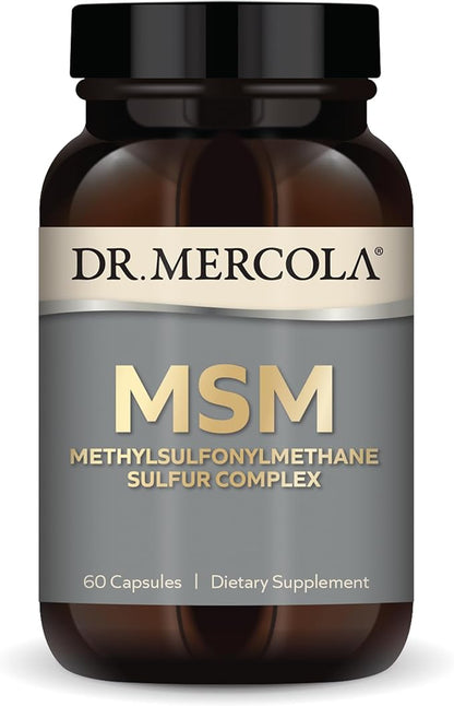Dr. Mercola, MSM Methylsulfonylmethane Sulfur Complex 30 Servings (60 Capsules),