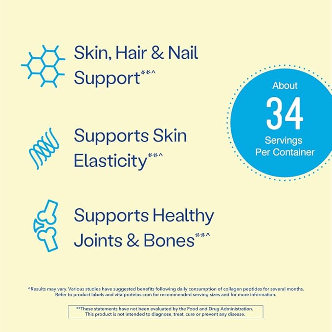 Vital Proteins Collagen Peptides Powder, Promotes 26.5 Ounce
