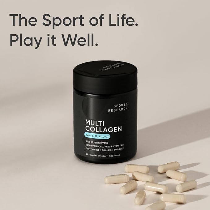 Sports Research Multi Collagen Pills (Type 90 Capsules