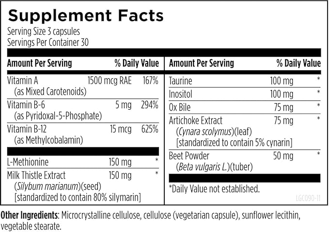 Designs for Health LV-GB Complex (90 Capsules)
