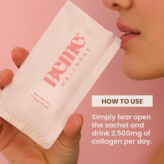 BeMe Liquid Collagen Drink, Be Radiant (Peach) 30 Sachets
